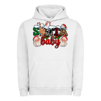 Pigment Lunar Rock santa baby with santa and christmas tree cake Urban Hoodie - AdoDesignShop