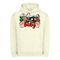 Pigment Pistachio santa baby with santa and christmas tree cake Urban Hoodie - AdoDesignShop