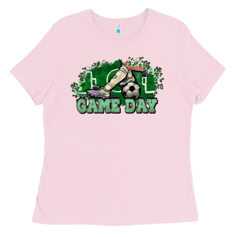 Game Day Soccer Ladies Tee by NancyCooperArtShop | Teevron