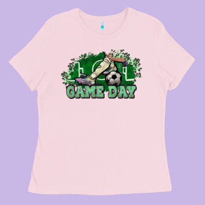 Game Day Soccer Ladies Tee Designed By Nancycooperartshop