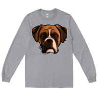 Heather Grey Boxer Long Sleeve Tee - Jasminsmagicworld