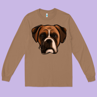 Boxer Long Sleeve Tee Designed By Jasminsmagicworld