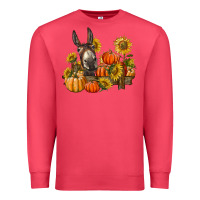 Cardinal donkey sunflower and pumpkin farm Premium Sweatshirt - BarkalooDesign