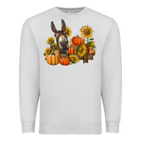 Donkey Sunflower And Pumpkin Farm Premium Sweatshirt | Teevron