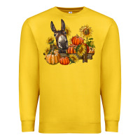 Lemon donkey sunflower and pumpkin farm Premium Sweatshirt - BarkalooDesign