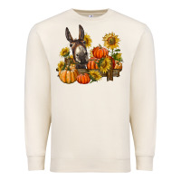 Sandshell donkey sunflower and pumpkin farm Premium Sweatshirt - BarkalooDesign