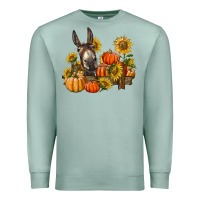 Seafoam donkey sunflower and pumpkin farm Premium Sweatshirt - BarkalooDesign