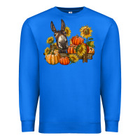 True Royal donkey sunflower and pumpkin farm Premium Sweatshirt - BarkalooDesign
