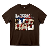 Chocolate Brown Baseball American Dad Heavy Core Tee - Bettercallsaul