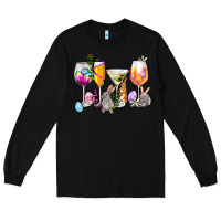 Black Easter wine glasses Long Sleeve Tee - OliviaCreatesArt