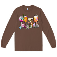 Chestnut Easter wine glasses Long Sleeve Tee - OliviaCreatesArt