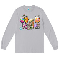 Moon Dust Easter wine glasses Long Sleeve Tee - OliviaCreatesArt