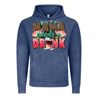 Vintage Denim Mama needs a drink mothers day Vintage Hoodie - CowGirlArtShop