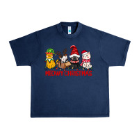 Navy meowy christmas Urban Heavy Tee - CowGirlArtShop