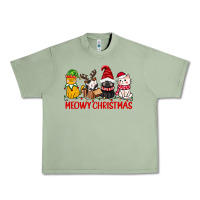 Oil Green meowy christmas Urban Heavy Tee - CowGirlArtShop