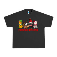 Pigment Black meowy christmas Urban Heavy Tee - CowGirlArtShop