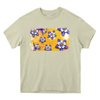 Mossy Rocky Mountain Columbine Flower Heavy Core Tee - Bettercallsaul