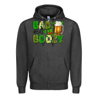 Charcoal Heather bad and boozy Zipper Hoodie - Artiststas