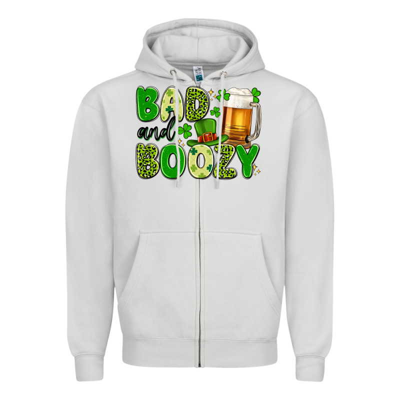 Bad And Boozy Zipper Hoodie by Artiststas | Teevron