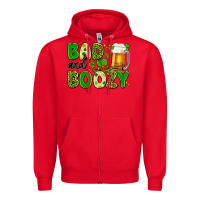 Red bad and boozy Zipper Hoodie - Artiststas