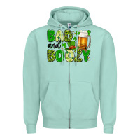 Seafoam bad and boozy Zipper Hoodie - Artiststas