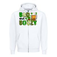 White bad and boozy Zipper Hoodie - Artiststas