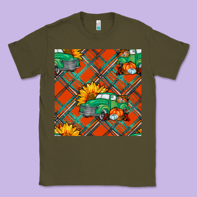 Fall Truck Classic Tee Designed By Nancycooperartshop
