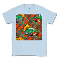 Dusty Blue Fall truck Classic Tee - NancyCooperArtShop
