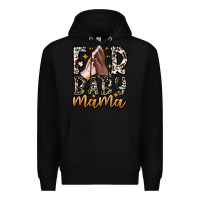 Black Fur Baby Mama Premium Hoodie - CowhideDigitalArt