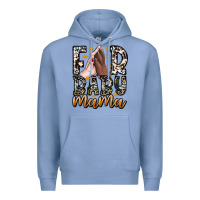 Colony Blue Fur Baby Mama Premium Hoodie - CowhideDigitalArt