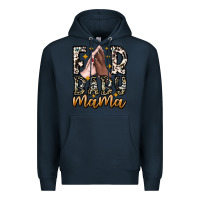 Navy Fur Baby Mama Premium Hoodie - CowhideDigitalArt
