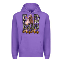 Purple Fur Baby Mama Premium Hoodie - CowhideDigitalArt