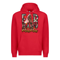 Red Fur Baby Mama Premium Hoodie - CowhideDigitalArt