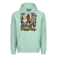 Seafoam Fur Baby Mama Premium Hoodie - CowhideDigitalArt