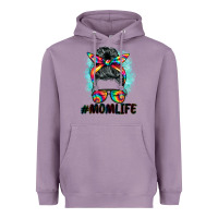 Lavender tie dye momlife messy bun Heavyweight Hoodie - BarkalooDesign