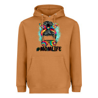 Meerkat tie dye momlife messy bun Heavyweight Hoodie - BarkalooDesign