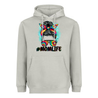 Moon Dust tie dye momlife messy bun Heavyweight Hoodie - BarkalooDesign