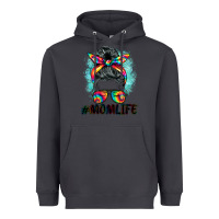 Smoke tie dye momlife messy bun Heavyweight Hoodie - BarkalooDesign