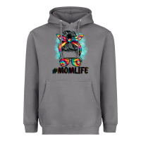 Storm tie dye momlife messy bun Heavyweight Hoodie - BarkalooDesign