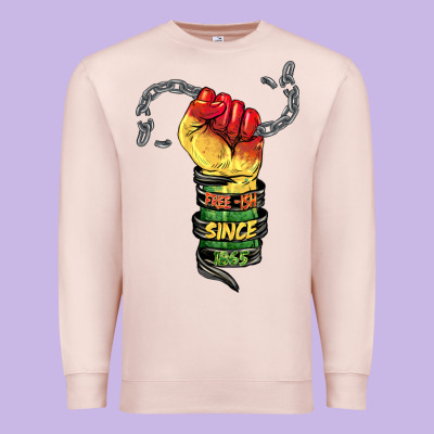 Free Ish Since 1865 Premium Sweatshirt Designed By Barkaloodesign