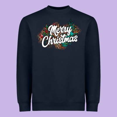 Merry Christmas Heavyweight Sweatshirt Designed By Cowhidedigitalart