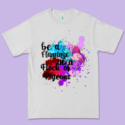 Be A Flamingo In A Flock Of Pigeons Premium Tee Designed By Bettercallsaul