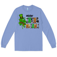Colony Blue St. Patrick's Mister shenanigans Long Sleeve Tee - OliviaCreatesArt