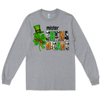 Heather Grey St. Patrick's Mister shenanigans Long Sleeve Tee - OliviaCreatesArt