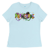 Baby Blue mardi gras principal Ladies Tee - texasbilliewilder