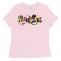 Bubblegum Pink mardi gras principal Ladies Tee - texasbilliewilder