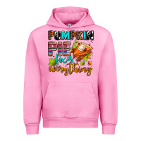 Fuchsia Pink pumpkin pie fixes everything Urban Hoodie - AdoDesignShop