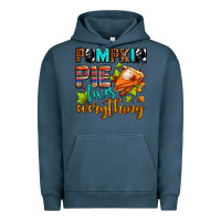 Pigment Midnight Navy pumpkin pie fixes everything Urban Hoodie - AdoDesignShop