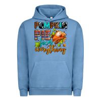 Pigment Pebble Blue pumpkin pie fixes everything Urban Hoodie - AdoDesignShop