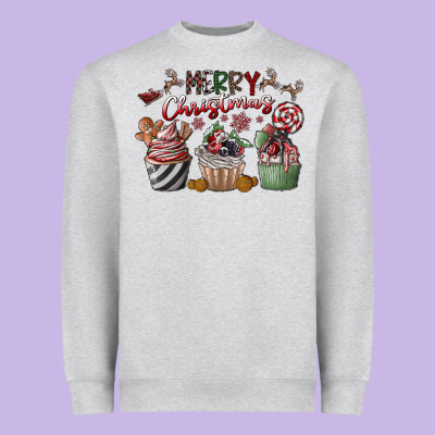 Merry Christmas Heavyweight Sweatshirt Designed By Cowhidedigitalart